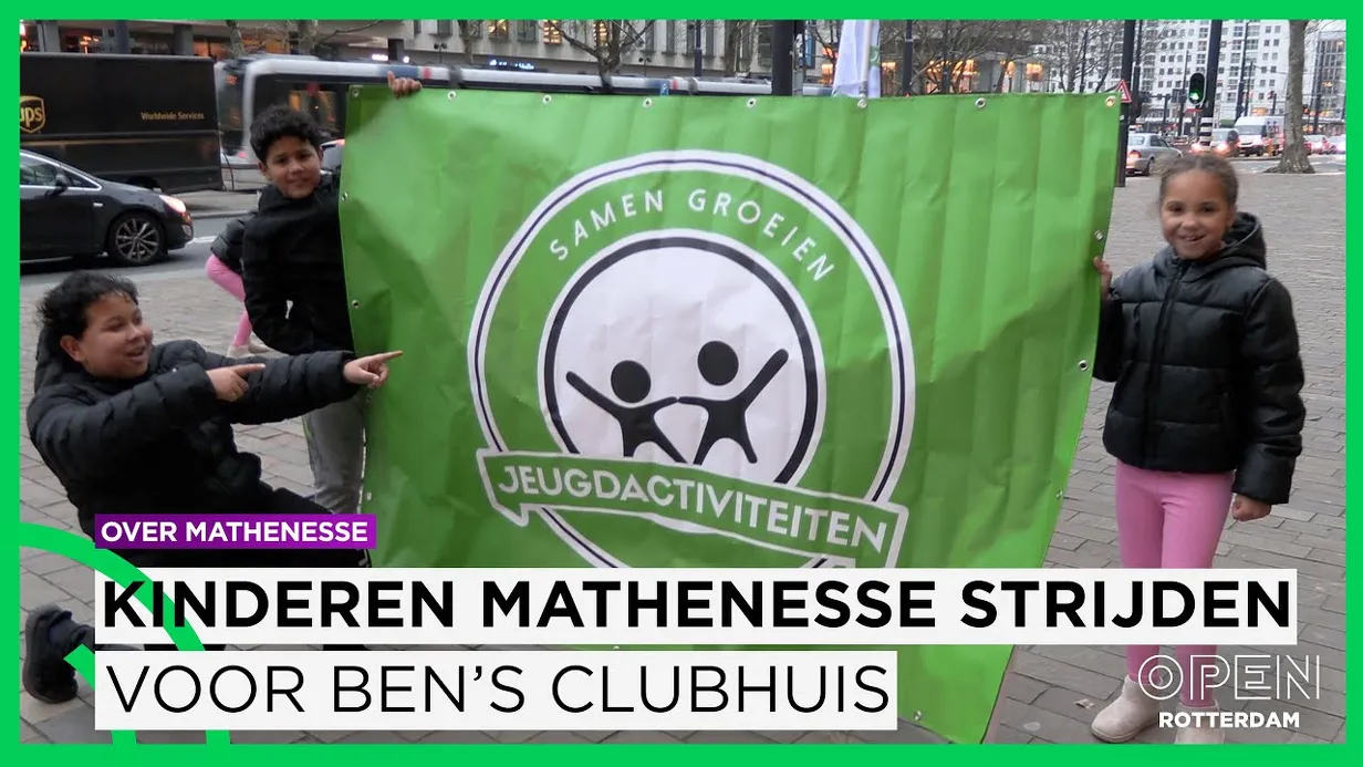 Mathenesse in opstand, ouders en kinderen demonstreren voor behoud van jongeren clubhuis