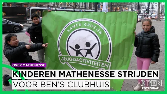 Mathenesse in opstand, ouders en kinderen demonstreren voor behoud van jongeren clubhuis
