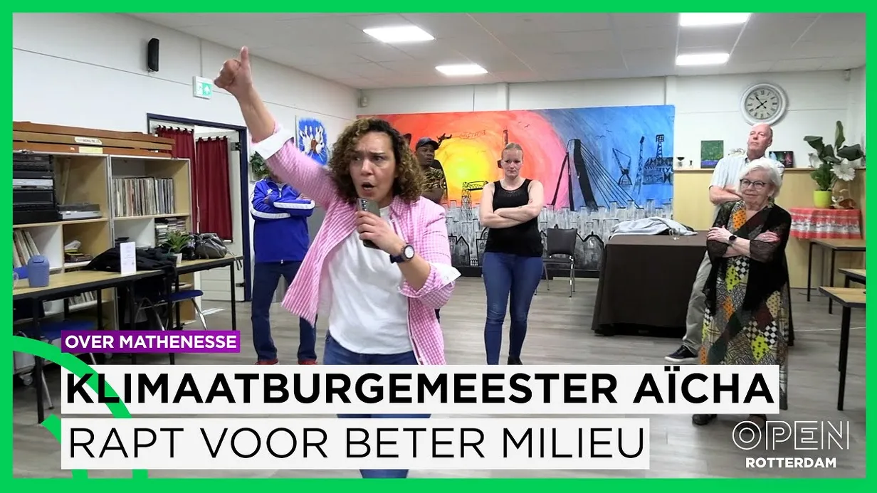 Klimaatburgemeester Aïcha rapt voor een beter milieu