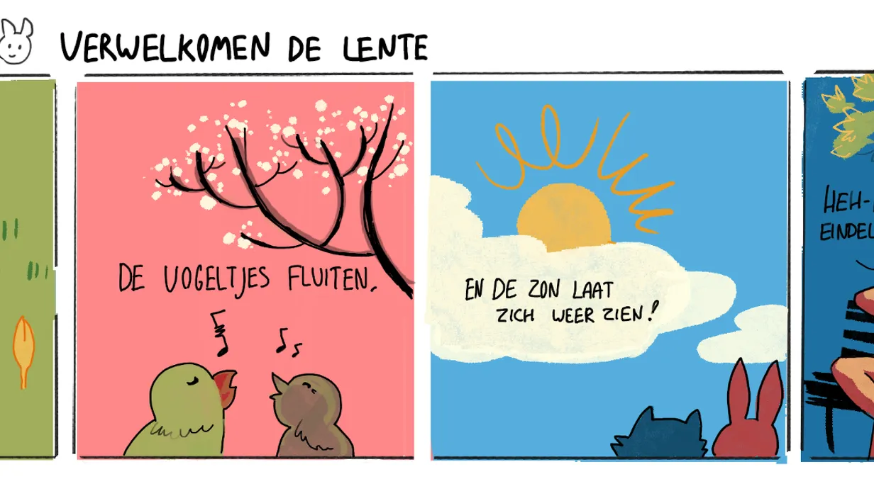 Wijkkrant strip door Tosca Hamel