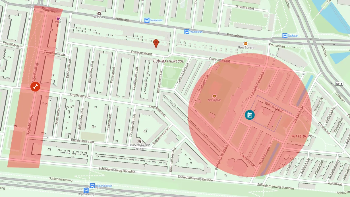 Waterstoring door werkzaamheden Evides