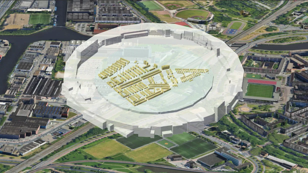 Rondlopen in een virtuele wijk: Mathenesse wordt nagebouwd in 3D